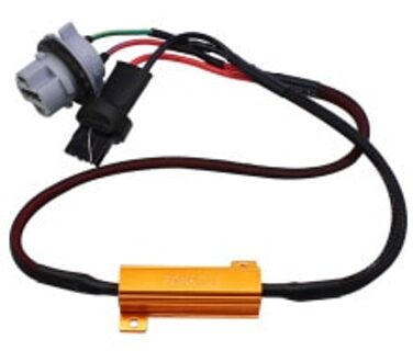 2*7440 T20 50W 6ohm Belastingsweerstand Kabelboom Led Lamp Foutloos Decodering Belastingsweerstand Kabelboom