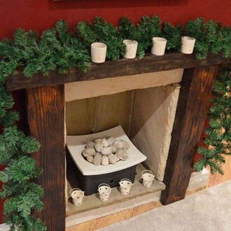 2.7M Kerstversiering Ornamenten Xmas Tree Krans Rotan Thuis Muur Grenen