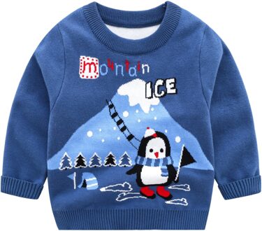 2-7Year Cartoon Jongens Trui Casual Katoen Kids Trui O-hals Print Volledige Mouw Herfst Winter Kleding Jongens Kleding 2T