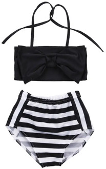 2-7Year Striped Girl Kids Swimming Bikini Set Bathing Suit Swimwear Swimsuit Costume Beachwear