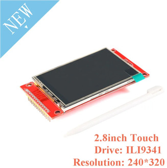 2.8 Inch 2.8" TFT Color Touch Screen LCD Display Module Drive ILI9341 Interface SPI 3.3V/5V Resolution 240*320 For Arduino