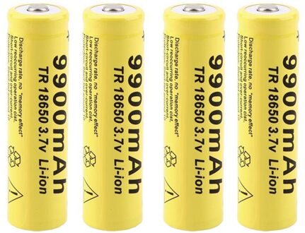 2-8Pc Hoge Capaciteit Li-Ion Batterijen 3.7V 18650 9900Mah Oplaadbare Batterij Voor Klokken Muizen Digitale Computers speelgoed 4stk