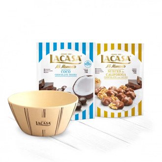 2 bags lacase my moment + free lacase Bowl