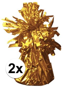 2 Ballongewichten goud 170 gr Goudkleurig