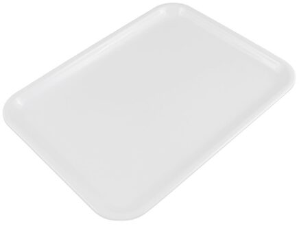 2 Bestellingen De Tray10 Inch Lange Rechthoek Dienblad Gemaakt Van Plastic Wit