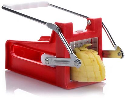 2 Blades Roestvrij Staal Handmatige Frieten Cutter Aardappel Snijmachine Vlees Slicer Home Kitchen Tools Potato Cutter