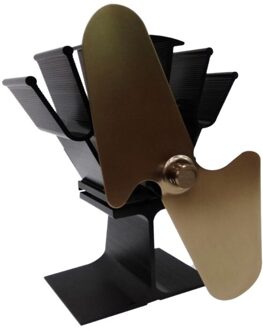 2 Blades Warmte Aangedreven Kachel Haard Fan Brandstofbesparing Stille Ecofan Voor Hout Log BZ