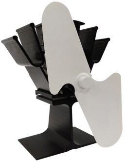 2 Blades Warmte Aangedreven Kachel Haard Fan Brandstofbesparing Stille Ecofan Voor Hout Log