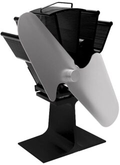 2 Blades Warmte Aangedreven Kachel Haard Fan Brandstofbesparing Stille Ecofan Voor Hout Log