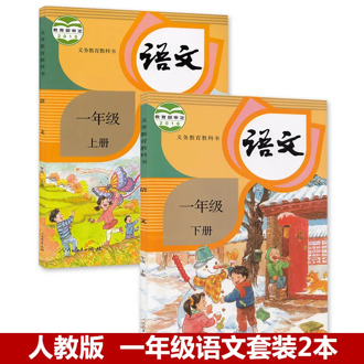 2 books China Student Schoolbook Textbook Chinese PinYin Hanzi Mandarin Language Book Primary School Grade 1 (Language: Chinese)