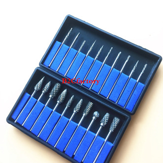 2 Box/20pcs Dental Tungsten Steel Burs Drills Nitrate 2.35mm Dental Lab Titanium Nitrate Carbide Burs