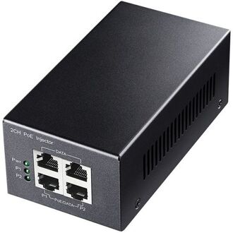 2-Channel Gigabit PoE+ Injector PoE-injector