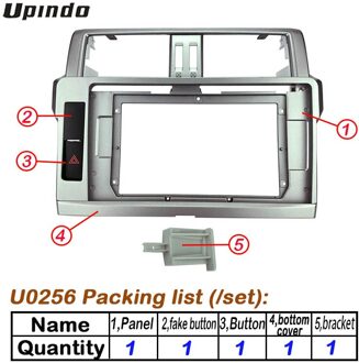 2 Din 10.1 Inch Auto Radio Installatie Dvd Gps Mp5 Plastic Dashboard Frame Voor Toyota Prado ~ dash Mount Kit