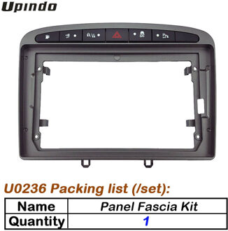 2 Din 9 Inch Auto Radio Installatie Dvd Gps Mp5 Plastic Dashboard Frame Voor Peugeot 308 dash Mount Kit