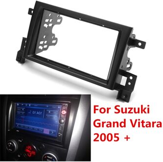 2 Din Frame om Auto Radio Voor Suzuki Grand Vitara 2005 + Gebruik Auto Multimedia Radio Speler Dubbel Din Fascia auto-Styling Accessoires