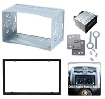 2 Din Radio Installatie Frame Unit Universele Kooi Radio Voertuig Case Auto Dvd-speler Kader Montageplaat Frame
