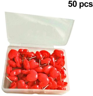 2 Dozen Van Hartvormige Tekening Punaise Praktische Push Creatieve Briefpapier Levert rood