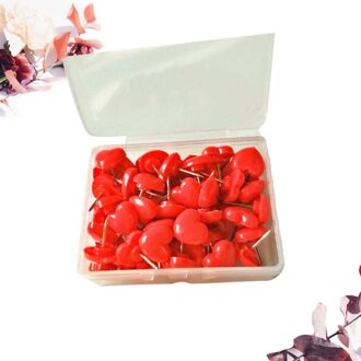 2 Dozen Van Hartvormige Tekening Punaise Praktische Push Creatieve Briefpapier Levert Roze rood