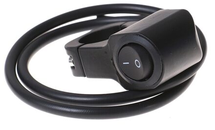 2-Draad 7/8in Aluminium Motorfiets Stuur Koplamp Aan/Uit Schakelaar zwart