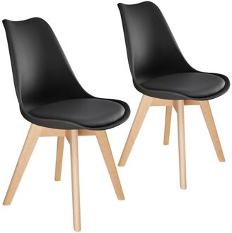 2 eetkamerstoelen Friederike Zwart