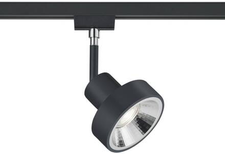 2-fase rail spot Duoline zwart met chroom 78070132