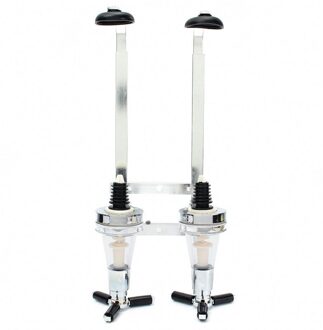 2 Flessen Wijn Alcohol Shot Dispenser Schenker Rack Drank Dranken Muur Bar Gemonteerd