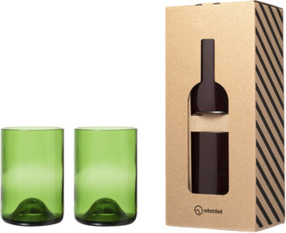 2 glazen groen GVP 2GL in GV