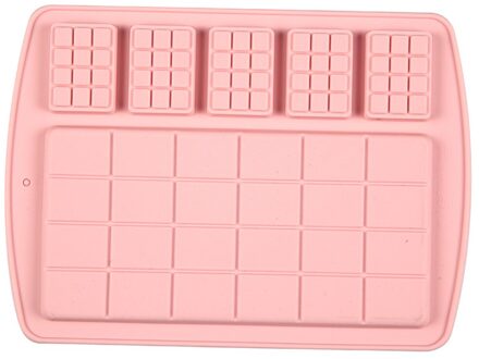 2 Grootte In 1 Wafel Fondant Cakevormen Taart Decoreren Gereedschappen Jelly Suiker Ambachtelijke Chocolade Silicone Mold Dessert Bakken Tools Roze