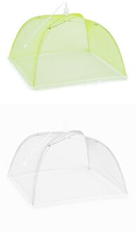 2 Grote Pop-Up Mesh Screen Beschermen Voedsel Cover Tent Dome Net Paraplu Picknick Keuken Gevouwen Mesh Anti Fly mosquito Paraplu