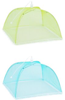 2 Grote Pop-Up Mesh Screen Beschermen Voedsel Cover Tent Dome Net Paraplu Picknick Keuken Gevouwen Mesh Anti Fly mosquito Paraplu