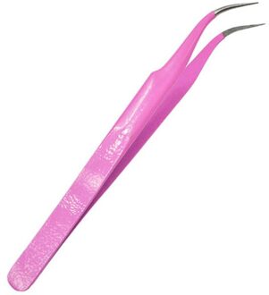 2 Hoofden Nail Pincet Siliconen Drukken Hoofd 3D Nail Stickers Pick Up Steentjes Clip Wimper Extension Make Gereedschap GLSN01-02 e311 Cruved