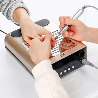 2 In 1 65W Nail Dust Collector Cleaner 2500RPM Electric Drill Handpiece Manicure Machine File Drill Biits Kit Nail Art Tools