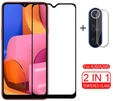 2 in 1 A 20S Tempered Glass For Samsung A20S Glass screen protector Camera lens glass on For Samsung A 20S 20 S e 20e a20 A207F