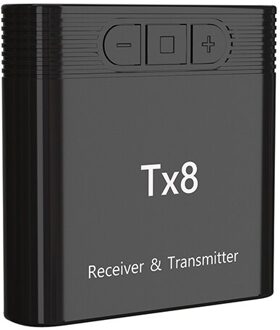 2 In 1 Audio Transmitter Receiver Bluetooth 5.0 TX8 Wireless Music Adapter Laptop TV Long Range Accessories Audio Transceiver