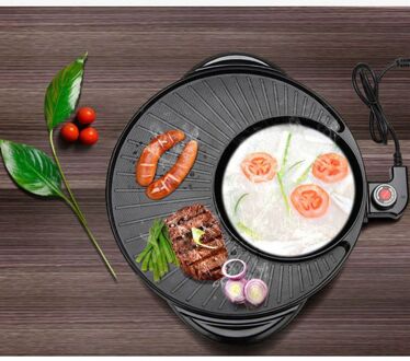 2 In 1 Barbecue Pot Elektrische 1700W 220V Multifunctionele Home Party Grill Pan A0NC