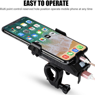 2 in 1 Bicycle Mobile Phone USB Charging Power Bank Treasure Rack Holder MTB Mountain Fixing Support Bracket Cycling Equipment