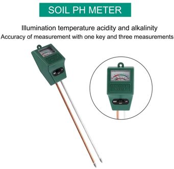 2 In 1 Bodem Hygrometer Dual-Probe Bodem Tester Tuin Vocht Bodem Ph Lichtintensiteit Meter Tester Tool