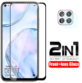 2 in 1 camera lens protective Glass For huawei nova 7i tempered Glass on hauwei 7 i i7 nova7i safety screen protector cover Film