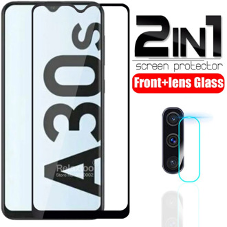2 in 1 camera lens protective Glass For samsung Galaxy a30s Glass screen protector on samsun a30s a 30s a307F tempered Glas Film