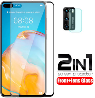 2 in 1 camera lens tempered Glass For huawei p40 p 40 5G 2020 6.1" phone screen protector For huawei p40 Glass protective Film