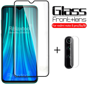 2-in-1 Camera Protective Glass For xiaomi redmi note 8 pro Glass Xiomi Redmi Note 8T 8A 8 T A A8 T8 note8t not 8pro Safety glass