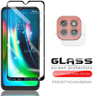 2-in-1 camera protectors for motorola moto g9 play 2020 6.5'' smartphone tremp protective glass on motog9 play cover film steklo