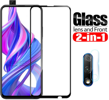 2 in 1 Camera tempered Glass For huawei honor 9x lens protector Film on honor 9x honer 9 x honor9x pro 9xpro x9 protective Glass
