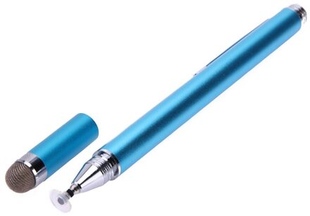 2 In 1 Capacitieve Pen Touch Screen Tekening Pen Schilderen Schrijven Stylus Voor Iphone Ipad Tablet Pc licht blauw