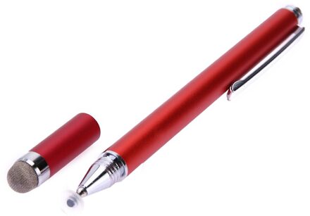 2 In 1 Capacitieve Pen Touch Screen Tekening Pen Schilderen Schrijven Stylus Voor Iphone Ipad Tablet Pc rood