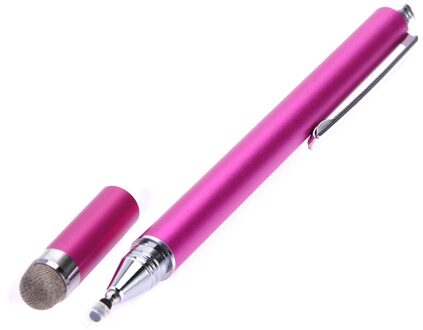 2 In 1 Capacitieve Pen Touch Screen Tekening Pen Schilderen Schrijven Stylus Voor Iphone Ipad Tablet Pc roos rood