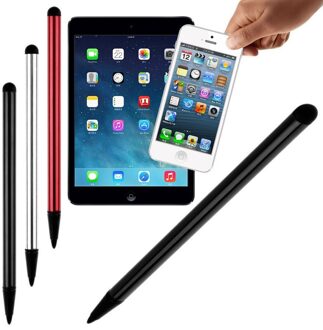 2 In 1 Capacitieve Resistive Pen Touch Screen Stylus Potlood Voor Tablet Ipad Mobiele Telefoon Pc Capacitieve Pen 1stk rood