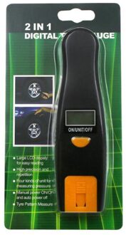 2 In 1 Digitale Auto Band Band Luchtdrukmeter Meter Lcd Display Manometer Barometers Tester Voor Auto Vrachtwagen Motorfiets