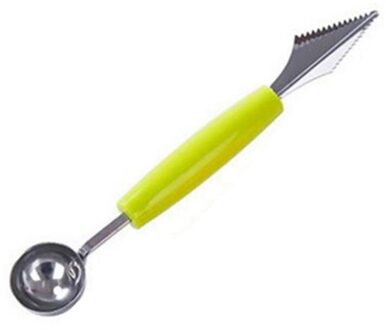 2 In 1 Diy Ijs Bal Lepel Assortiment Bal Fruit Graven Lepel Tool Watermeloen Meloen Fruit Carving Gadgets Mes keuken groen