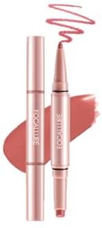 2 in 1 Double-Ended Lip Liner Pencil - 6 Colors #RD01 Ruby